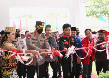 Kapolda Kaltara secara simbolis melaunching Peluncuran Rumah Kebangsaan Cipayung Plus di provinsi termuda Kaltara.(Foto ist)
