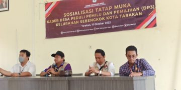 Sosialisasi Kader DP3 di Kelurahan Sebengkok Kota Tarakan oleh KPU Kaltara.