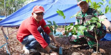 Kegiatan penanam pohon di Nunukan dengan tema "Generasi Hebat, Tanam dan Pelihara Pohon Untuk Hidup yang Lebih Baik".