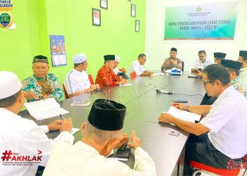 Rapat koordinasi penentuan zakat di Kabupaten Bulungan oleh Baznas di daerah. (Foto istimewa)