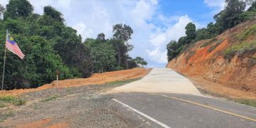 Jalan di perbatasan di Nunukan dan Malaysia yang disorot anggota DPRD Nunukan. (Foto: Ist)