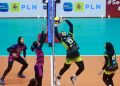 Ilustrasi pertandingan PLN Mobile Proliga yang menjadi kompetisi kasta tertinggi olahraga bola voli di Indonesia.